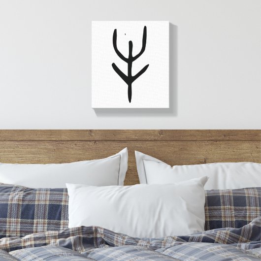 Prachtige Chinese Zodiac-Ox-#001- Canvas Afdruk (Insitu (Slaapkamer))