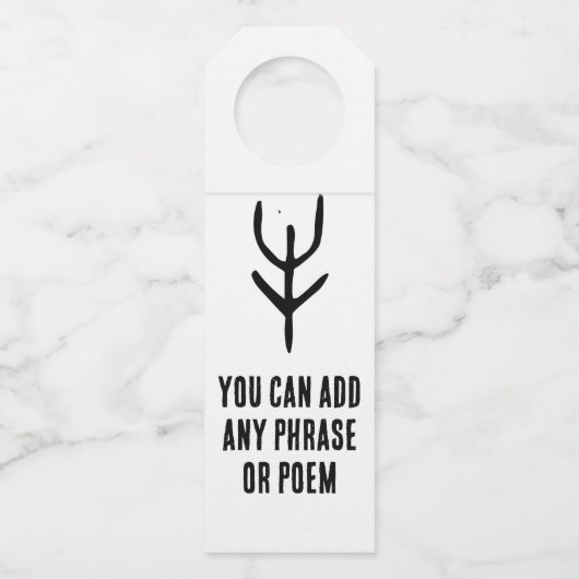 Prachtige Chinese Zodiac-Ox-#001- Flessenhanger (Voorkant)