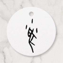 Prachtige Chinese Zodiac-Rat-#001- Bedankjes Labels