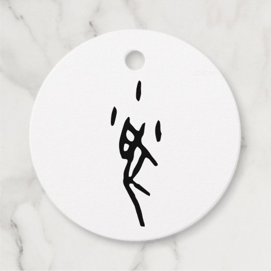 Prachtige Chinese Zodiac-Rat-#001- Bedankjes Labels (Voorkant)