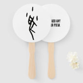 Prachtige Chinese Zodiac-Rat-#001- Handwaaier (Voorkant en achterkant)