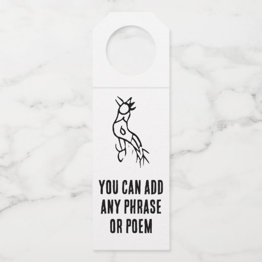 Prachtige Chinese Zodiac-Rooster#001- Flessenhanger (Voorkant)