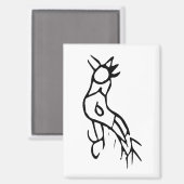 Prachtige Chinese Zodiac-Rooster#001- Magneet (Voorkant / Achterkant)