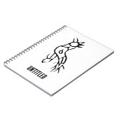 Prachtige Chinese Zodiac-Rooster#001- Notitieboek (Linkerzijde)