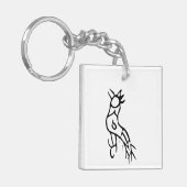 Prachtige Chinese Zodiac-Rooster#001- Sleutelhanger (Voorkant Links)