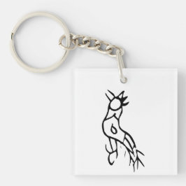 Prachtige Chinese Zodiac-Rooster#001- Sleutelhanger