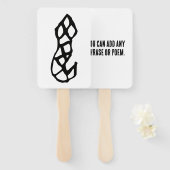 Prachtige Chinese Zodiac-Snake#001- Handwaaier (Voorkant en achterkant)