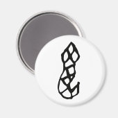 Prachtige Chinese Zodiac-Snake#001- Magneet (Voorkant / Achterkant)