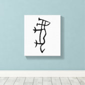 Prachtige Chinese Zodiac-Tiger-#001- Canvas Afdruk (Insitu (Houten vloer))