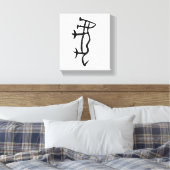 Prachtige Chinese Zodiac-Tiger-#001- Canvas Afdruk (Insitu (Slaapkamer))