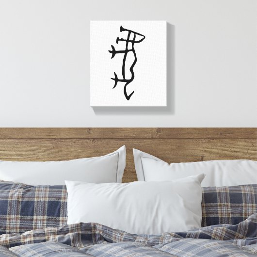 Prachtige Chinese Zodiac-Tiger-#001- Canvas Afdruk (Insitu (Slaapkamer))