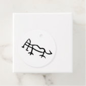 Prachtige Chinese Zodiac-Tiger Bedankjes Labels (In situ)