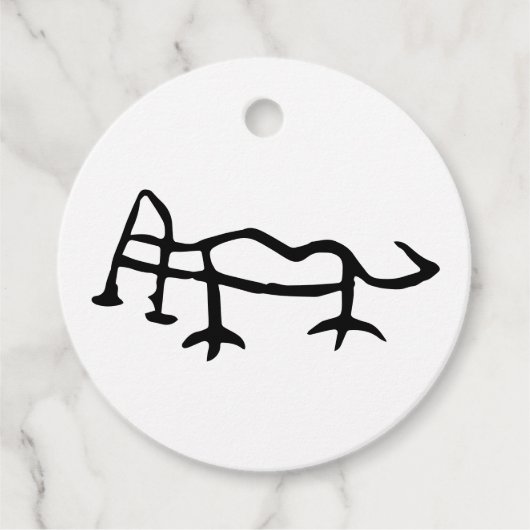 Prachtige Chinese Zodiac-Tiger Bedankjes Labels (Voorkant)