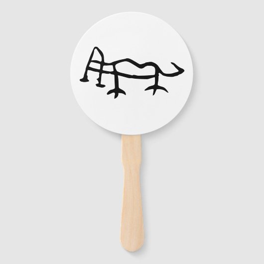 Prachtige Chinese Zodiac-Tiger Handwaaier (Voorkant)