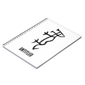 Prachtige Chinese Zodiac-Tiger Notitieboek (Linkerzijde)