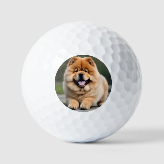 Prachtige Chow Chow Golfballen (Voorkant)