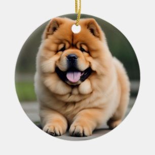 Prachtige Chow Chow Keramisch Ornament
