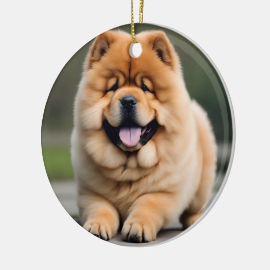 Prachtige Chow Chow Keramisch Ornament (Links)