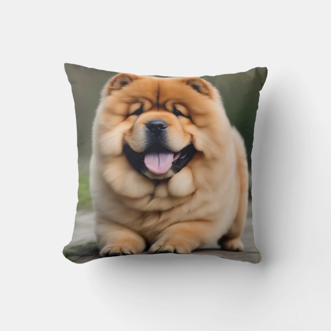 Prachtige Chow Chow Kussen (Voorkant)