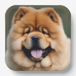 Prachtige Chow Chow Papieren Bordje