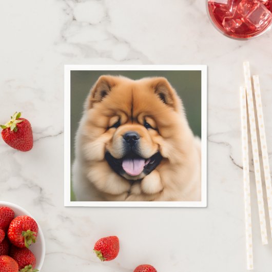 Prachtige Chow Chow Servet (Insitu)