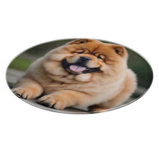 Prachtige Chow Chow Snijplank (Hoek)