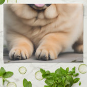 Prachtige Chow Chow Theedoek (Gevouwen)