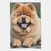 Prachtige Chow Chow Theedoek (Verticaal)