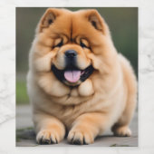 Prachtige Chow Chow Wijn Etiket (Enkel label)