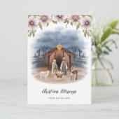 Prachtige, Christelijke kerst met religie Feestdagenkaart (Staand voorkant)