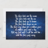 Prachtige Christelijke Prayer Night Sky Inspireren Kaart (Voorkant)