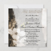 Prachtige Christelijke uitnodiging voor het huweli (Achterkant)