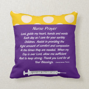 Prachtige Christelijke zuster Prayer Pillow Paars Kussen