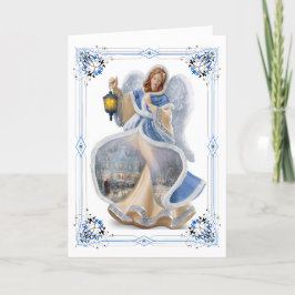 Prachtige Christmas Angel Holiday Gevouwen Kaart