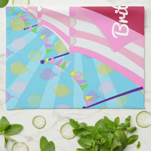 Prachtige circustent theedoek (Gevouwen)