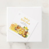 Prachtige citroencake gemberthee bruidsuitnodiging bedankjes labels (In situ)