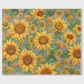 Prachtige Collectie van de zonnebloem Cadeaupapier (Vlak)