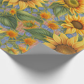 Prachtige Collectie van de zonnebloem Cadeaupapier (Hoek)