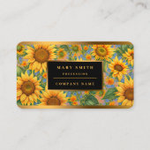 Prachtige Collectie van de zonnebloem Visitekaartje (Voorkant)