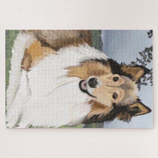 Prachtige Collie Sheep Legpuzzel (Horizontaal)