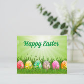 Prachtige Colorful Happy Easter Post-Kaart Briefkaart (Staand voorkant)