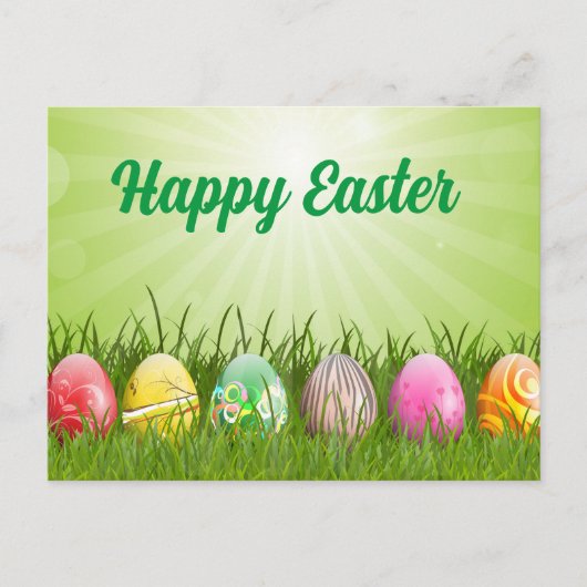 Prachtige Colorful Happy Easter Post-Kaart Briefkaart (Voorkant)