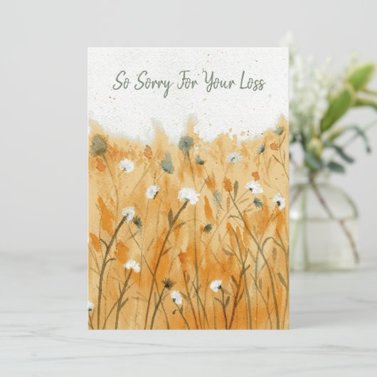 Prachtige condoleance Kaart (Staand voorkant)