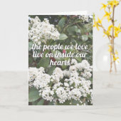 Prachtige condoleances White Flowers Grief Quote Kaart (Gele Bloem)