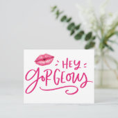 Prachtige contactpersoon voor klanten briefkaart (Staand voorkant)