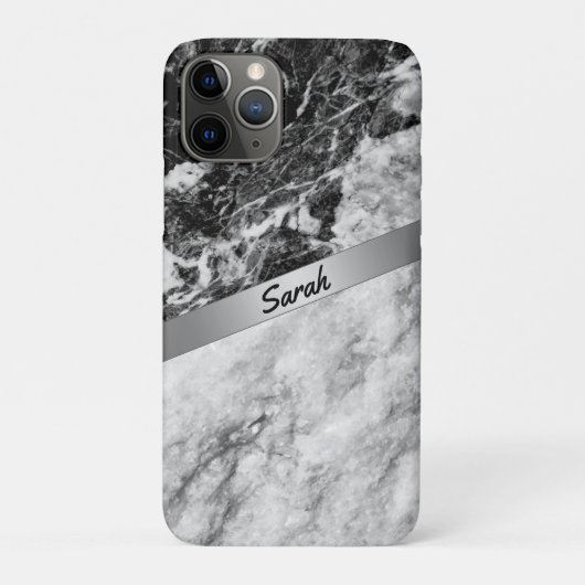 Prachtige Cool Bleck-White Hoesje-Mate iPhone Case (Achterkant)