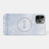 Prachtige Cool Blue Sequins Case-Mate iPhone Case (Achterkant (horizontaal))