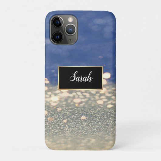 Prachtige coole Blue en White Sequins Case-Mate iPhone Case (Achterkant)