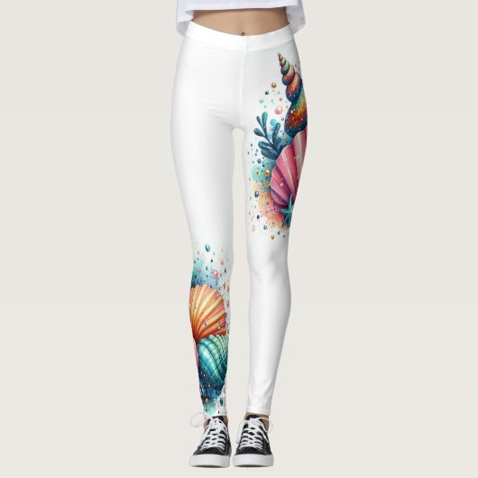 prachtige coquillages leggings (Voorkant)