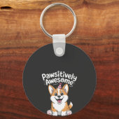 Prachtige Corgi Verjaardag Hondenshirt Sleutelhanger (Voorkant)